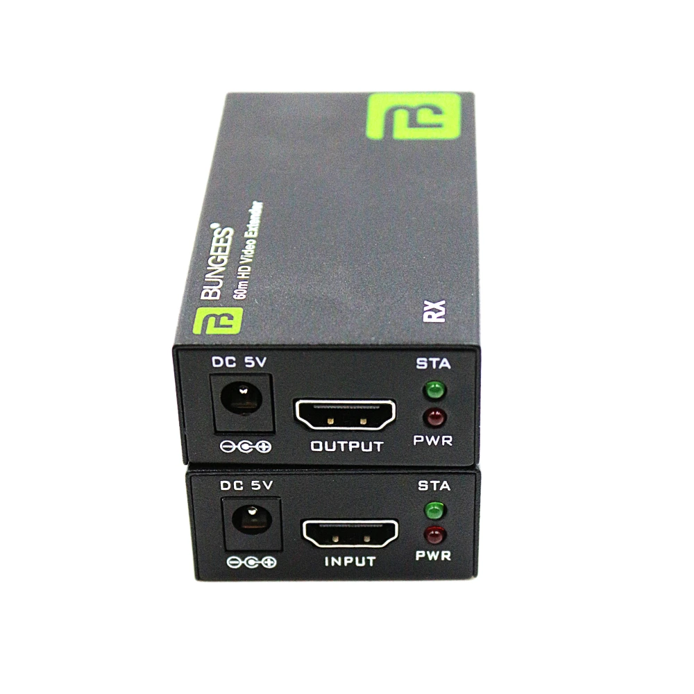 Bungees HDMI Extender With Lan 60m (Receiver Sender)s HEX060 view 4